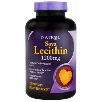 Витамины NATROL Soya Lecithin 1200 мг 120 капсул
