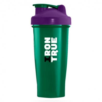 Шейкер IRONTRUE 700ml фиолетово-зеленый