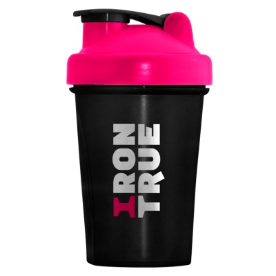 Шейкер IRONTRUE 700ml черно-розовый