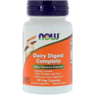 Витамины NOW Dairy Digest Complete 90 капсул