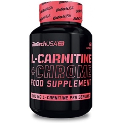 Л-Карнитин BioTech For Her L-Carnitine+Chrome 90 капсул