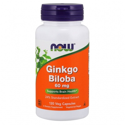 Антиоксидант NOW Ginkgo Biloba 60 мг 120 капсул