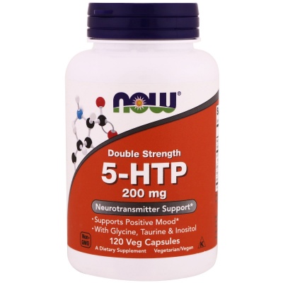 Аминокислота NOW 5-HTP 200 мг 120 капсул