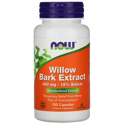 Витамины NOW Экстракт коры ивы 400 mg 100 капс
