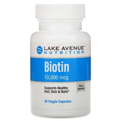 Витамины Lake Avenue Nutrition BIOTIN 10000 мкг 30 капсул