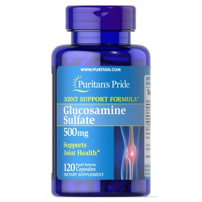 Хондропротектор Puritan’s Pride Glucosamine Sulfate 500 мг  120 капсул