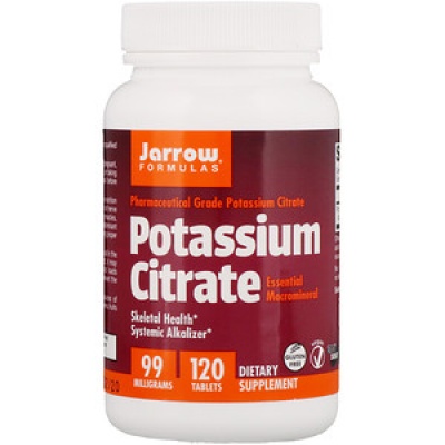 Витамины Jarrow Formulas Цитрат калия 99 мг 120 таблеток