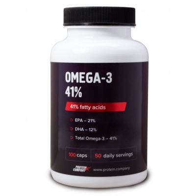 Антиоксидант Protein Company Omega-3 41% 1000 mg 100 жевательных капсул