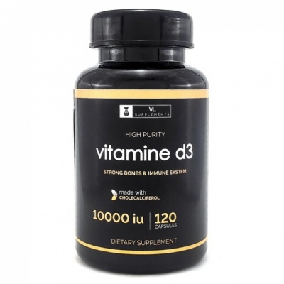 Витамины VALHALLA LABS Витамин D3 10000 IU 120 капсул