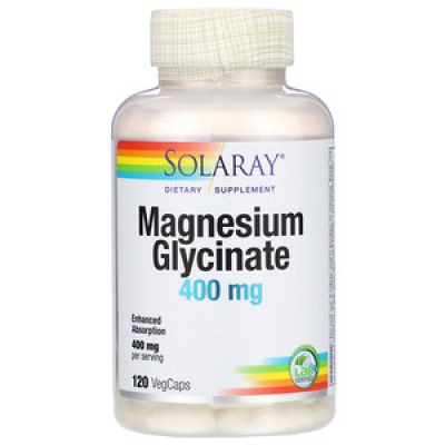 Витамины Solaray Magnesium Glycinate 400 мг 120 капсул