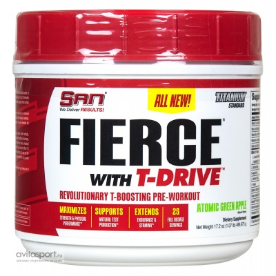 Предтренировочный комплекс San FIERCE DOMINATION WITH T-DRIVE 487гр