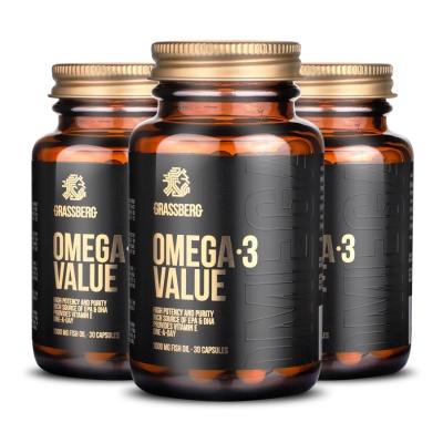 Антиоксидант Grassberg Omega Value 1000 мг 90 капсул