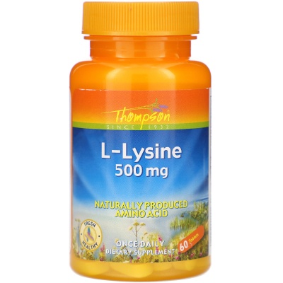 Аминокислота Thompson L-Lysine 500 mg 60 таблеток