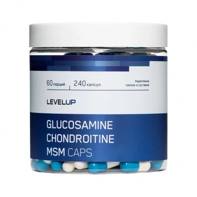 Хондропротектор LevelUp Chondroitine+Glucosamine+MSM 90 капсул