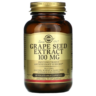 Антиоксидант Solgar Grape Seed Extract  100 мг 60 капсул