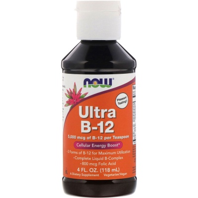 Витамины NOW Ultra B-12 5000 мкг 118 мл