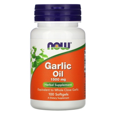 Чеснок NOW Garlic Oil 1500 мг 100 капсул