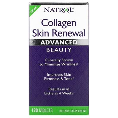 Коллаген NATROL Collagen Skin Renewal 120 таблеток