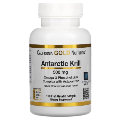 Антиоксидант California Gold Nutrition Antarctic Krill 500 мг 120 капсул