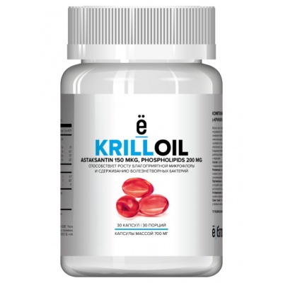 Антиоксидант Ёбатон Krill Oil 30 капсул