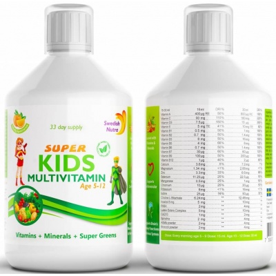 Витамины Swedish Nutra Super Kids Multivitamin 500 мл
