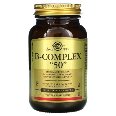 Витамины Solgar B-Complex "50" 50 капсул
