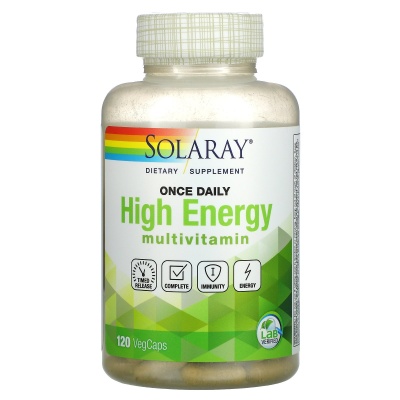 Витамины Solaray Once Daily High Energy 120 капсул