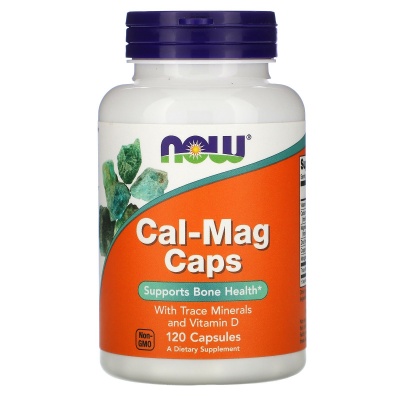 Витамины NOW Calcium-Magnesium + D 120 капсул