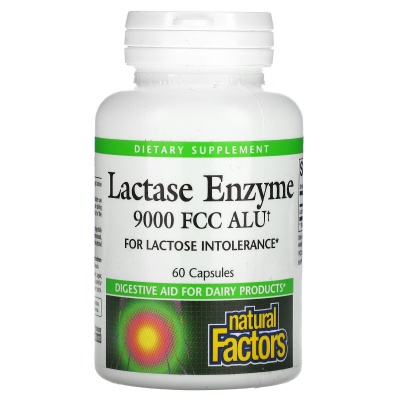Антиоксидант Natural Factors Lactase Enzyme 60 капсул