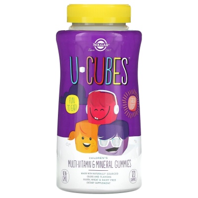 Витамины Solgar U-Cubes Multi Vitamin and Minerals Gummies 120 капсул