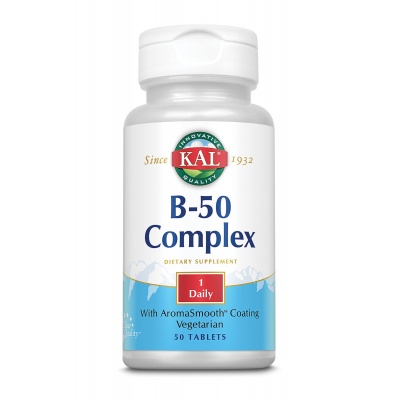 Витамины Innovative Quality KAL Vitamin B-50 Complex 50 таблеток