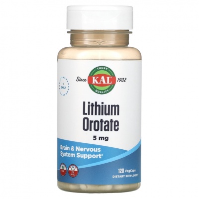 Антиоксидант Innovative Quality KAL Lithium Orotate 5 мг 120 капсул