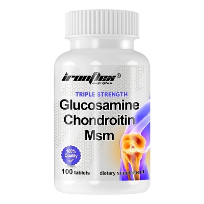 Хондропротектор IronFlex Glucosamine Chondroitine MSM Triple  100 таблеток