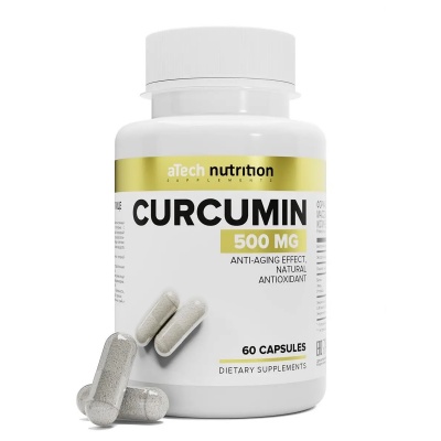 Антиоксидант aTech Nutrition Curcumin 500 мг 60 капсул