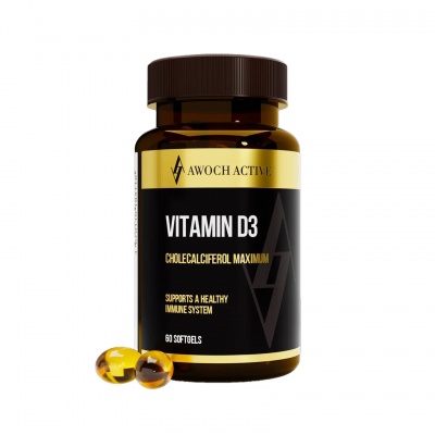 Витамины AWOCHACTIVE Vitamin D3 5000 МЕ 60 капсул