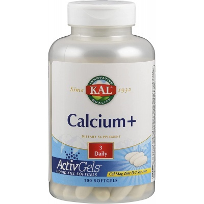 Витамины Innovative Quality KAL Calcium+ ActivGels 1000 мг 100 капсул