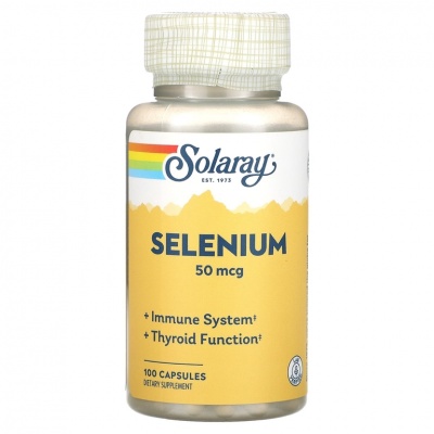 Витамины Solaray Selenium 50 мкг 100 капсул