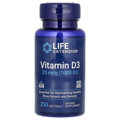  Life Extension  D3 1000 IU 250 