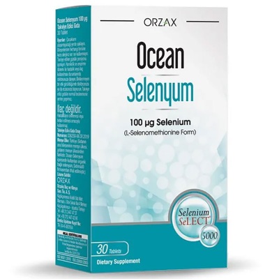 Витамины Orzax Selenium 100 мг 30 таблеток
