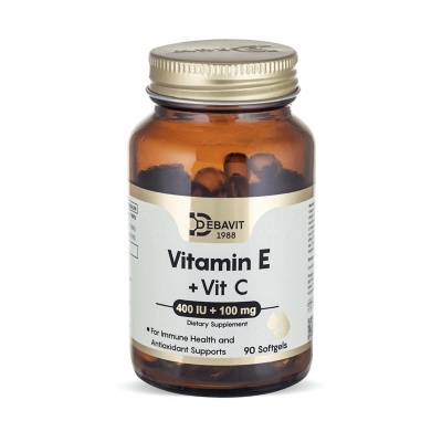 Витамины Debavit Vitamin E + Vit C 90 капсул