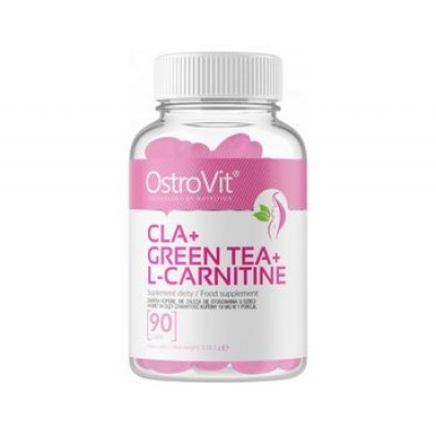 Л-карнитин OstroVit CLA + Green Tea + L-carnitine 90 капсул