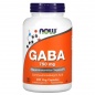 Аминокислота NOW Gaba 750 мг 200 капсул