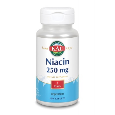 Витамины KAL Niacin 250 мг 100 таблеток