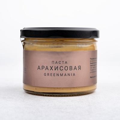 Паста Greenmania арахисовая 200 гр