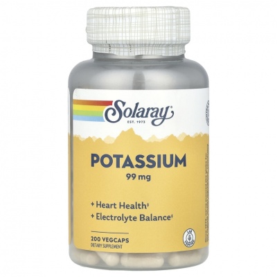 Калий Solaray Potassium 99 мг 200  капсул