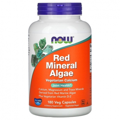 Витамины NOW RED MINERAL ALGAE 180 капсул