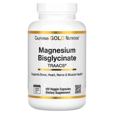 Витамины California Gold Nutrition Magnesium Bisglycinate 120 капсул