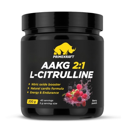 Аминокислота Prime Kraft AAKG + L-Citrulline Dl-Malate 200 гр