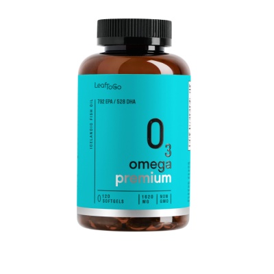 Антиоксидант LEAFTOGO Omega-3 Premium 120 капсул