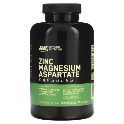 Витамины Optimum Nutrition Zinc Magnesium Aspartate 180 капсул